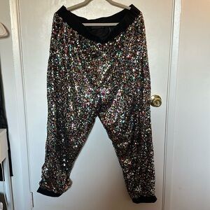 Sequin joggers
